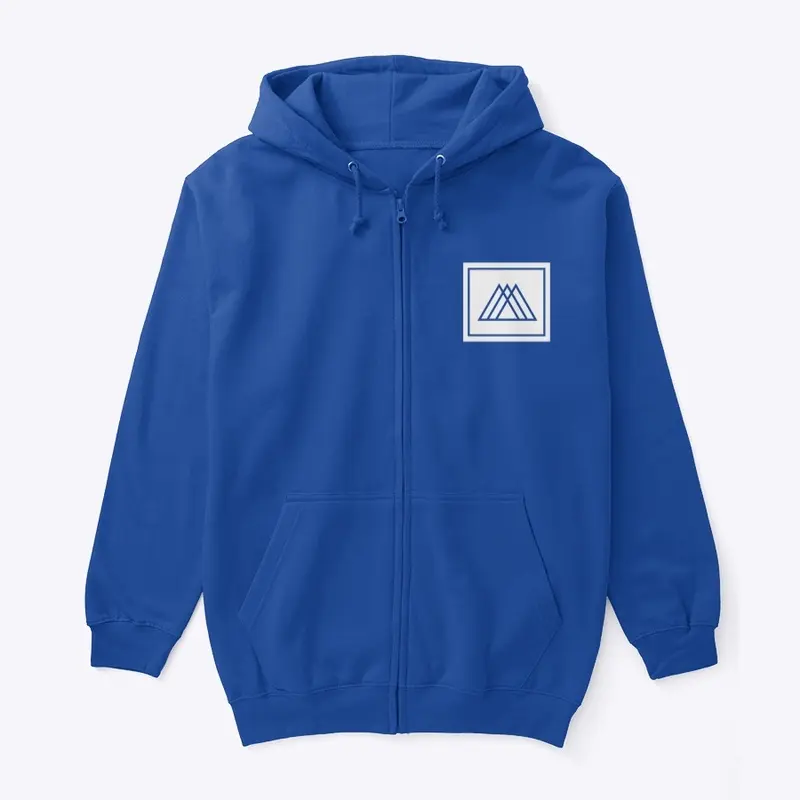 CVJJA Casual Hoodie (White on Blue)