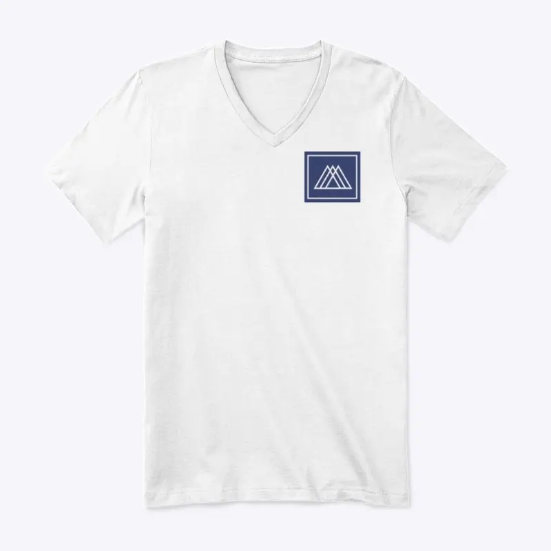 CVJJA Casual V-Neck (Blue on White)