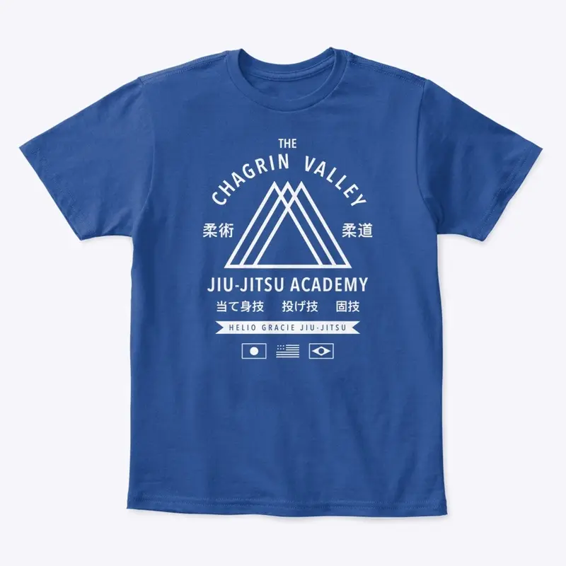 CVJJA Basic Crew KIDS (White on Blue)