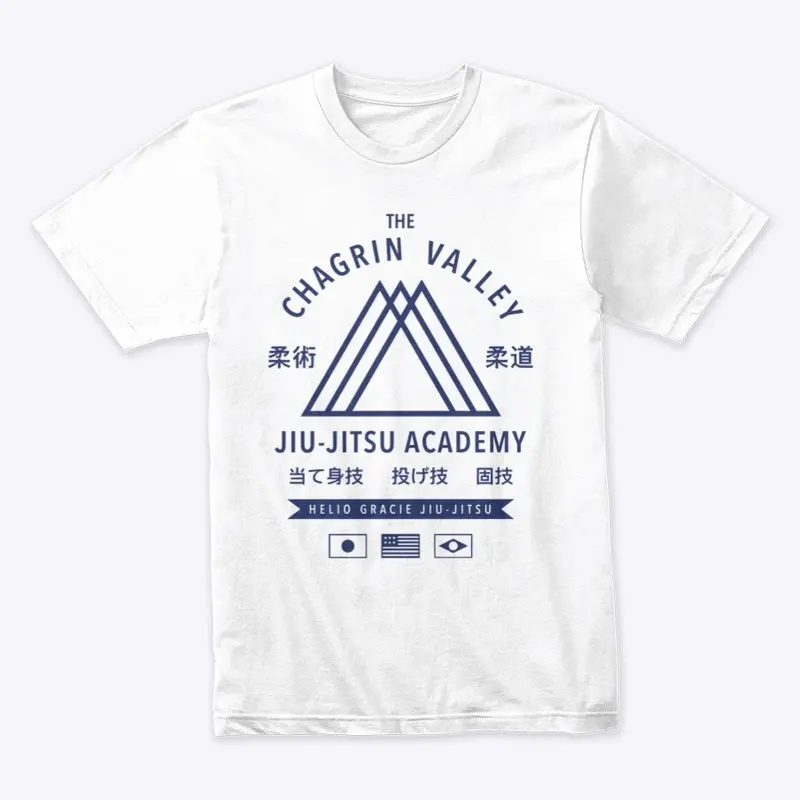 CVJJA Basic Crew T (Blue on White)