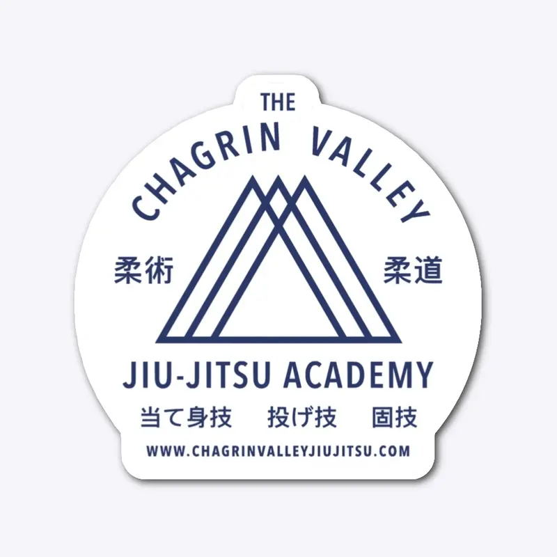 CVJJA Die-Cut Sticker (Blue on White)